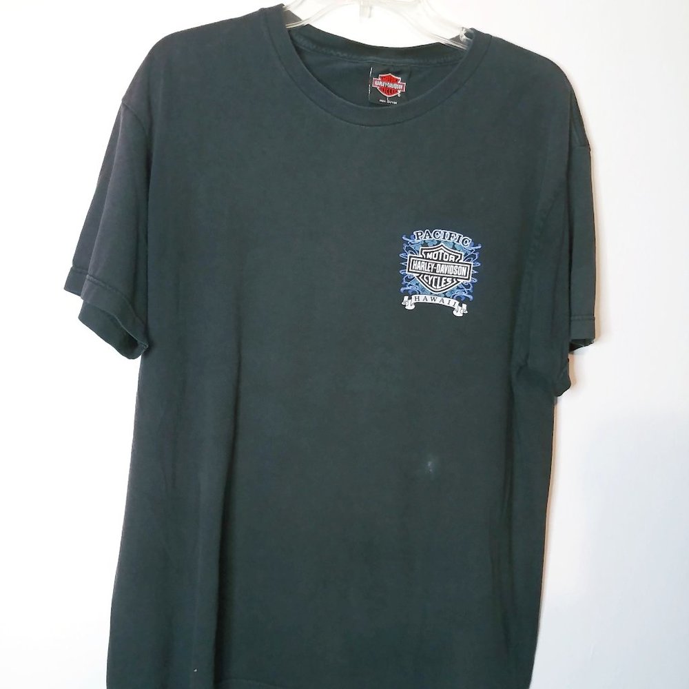 VTG 1998 Harley Davidson Pacific Hawaii Shirt 100% Cotton Made in U.S.A.